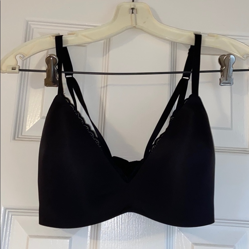 Aerie Black Wireless Lightly Lined Bra